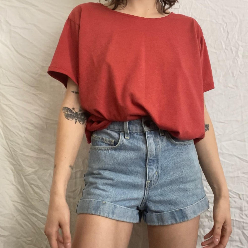 Vintage red boxy tee